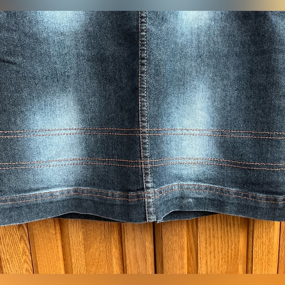 LN Jeans Faded Black Wash Pencil Skirt - Picture 6 of 14